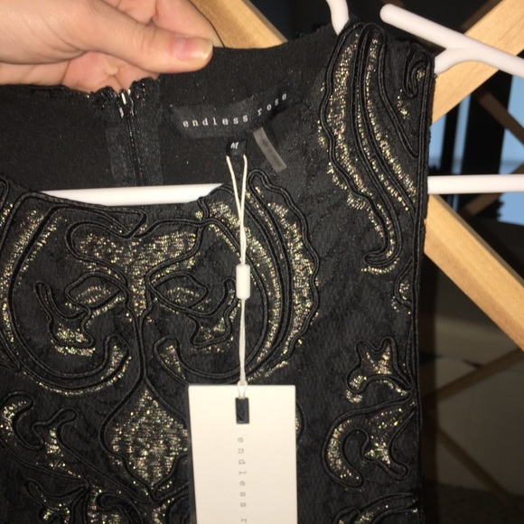 Endless Rose Sleeveless Beaded Black Dress - Picture 4 of 6